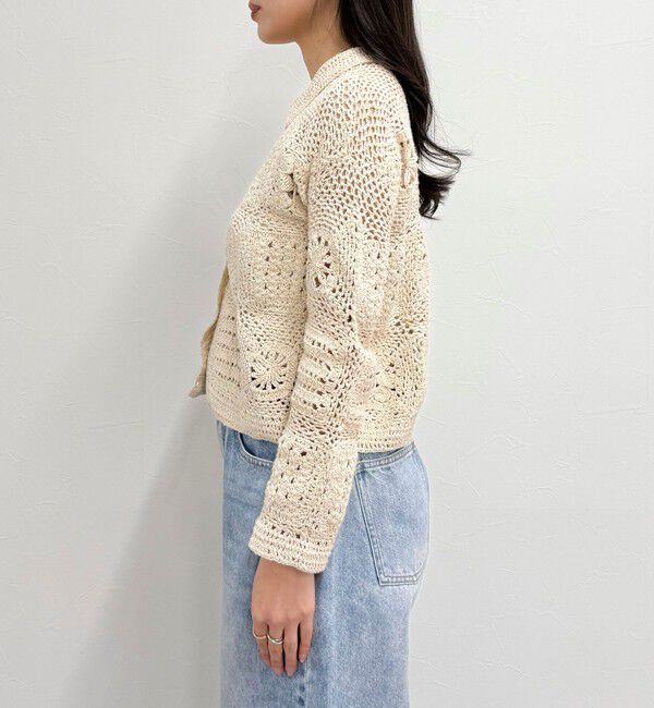 fredy emue「MADE INDIA クロシェ編みカーディガン」|カーディガン|