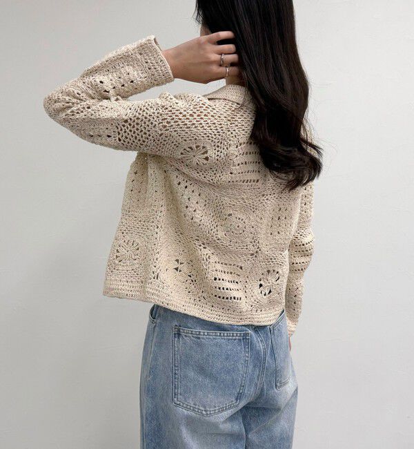 fredy emue「MADE INDIA クロシェ編みカーディガン」|カーディガン|