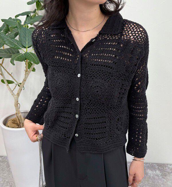 fredy emue「MADE INDIA クロシェ編みカーディガン」|カーディガン|