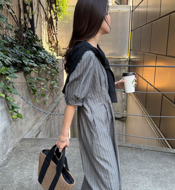 fredy emue「コットンリップルウエストシェイプワンピース」|ワンピース|