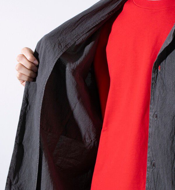 GLOSTER「【GLOSTER/グロスター】コットンピグメントショーツスリーブシャツ オーバーシャツ」|シャツ・ブラウス|