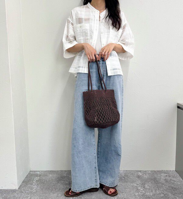 fredy emue「【The Bagmati】コットンコードカラーラウンドバッグ」|かごバッグ|