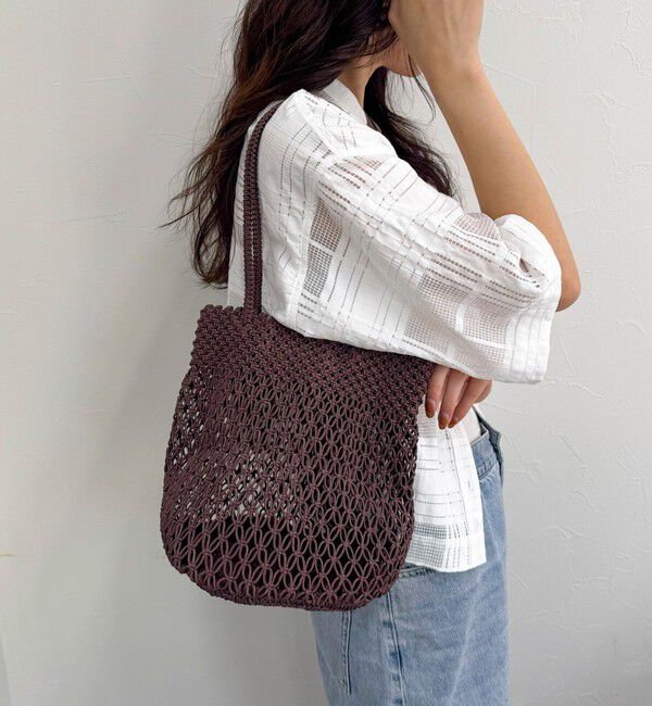 fredy emue「【The Bagmati】コットンコードカラーラウンドバッグ」|かごバッグ|