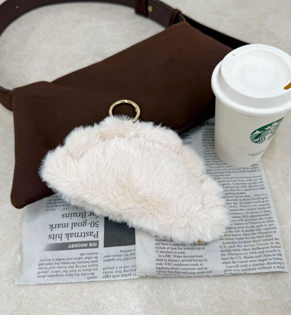 fredy emue「【Jolie Joli/ジョリジョリ】マスコットチャームポーチ」|チャーム・キーホルダー|ホワイト系その他