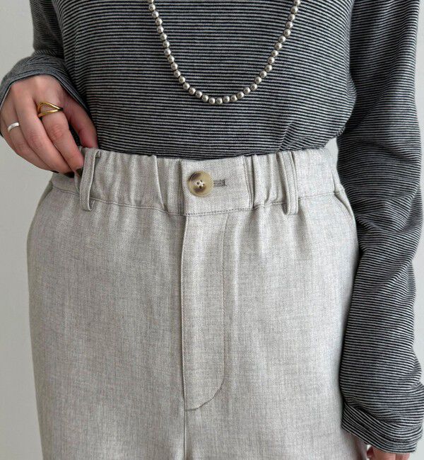 fredy emue「ウールライクイージーワークパンツ」|チノ|