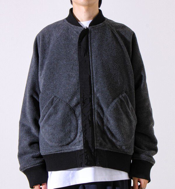 GLOSTER「【ナイロン&times;フリース】2WAY リバーシブルボンバージャケット MA-1 UNISEX」|ブルゾン・スタジャン|