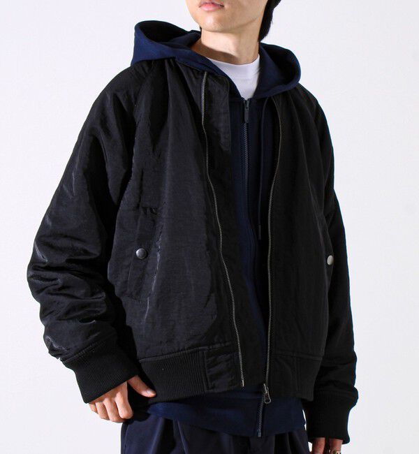 GLOSTER「【ナイロン&times;フリース】2WAY リバーシブルボンバージャケット MA-1 UNISEX」|ブルゾン・スタジャン|