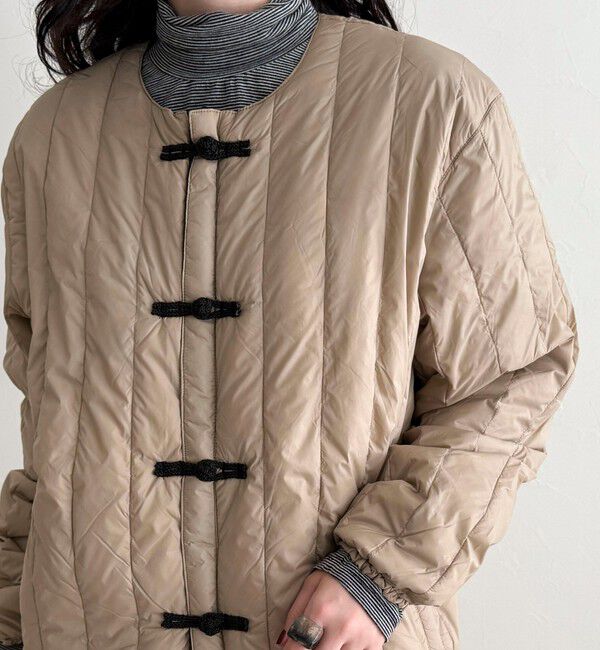 fredy emue「【TAION/タイオン】REVERSIBLE CHINA BUTTON INNER DOWN」|ダウン|ベージュ