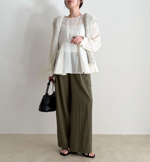 fredy emue「ペプラムシアーボリュームブラウス」|シャツ・ブラウス|