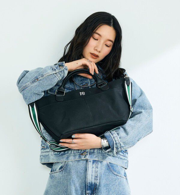 fredy emue「FRレザーハンドルキャンバストートバッグ」|ショルダー・メッセンジャー|