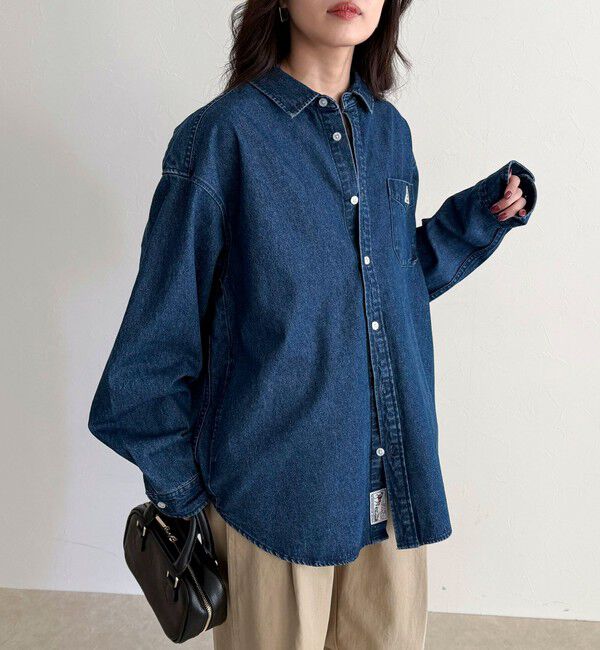 fredy emue「【GEVACO/ゲバコ】ベーシックデニムシャツ」|シャツ・ブラウス|ネイビー