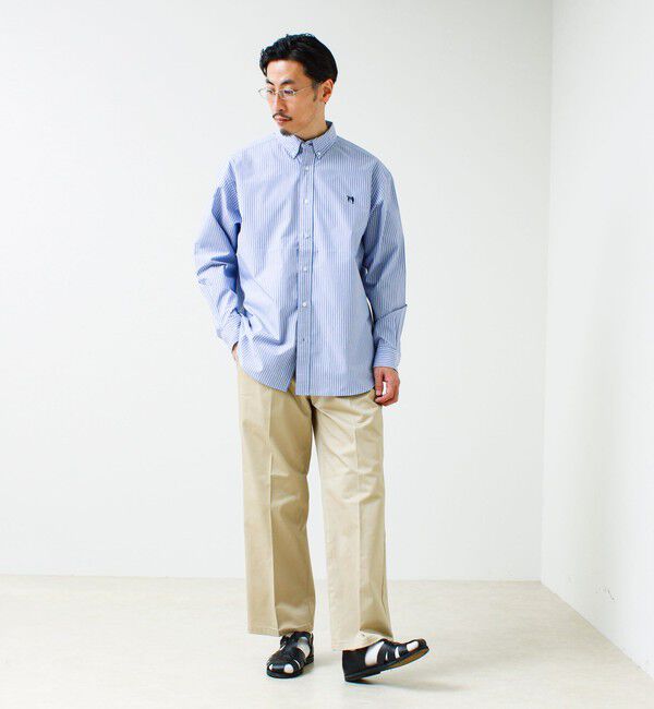 GLOSTER「【BOY ASTLAD刺繍】ボタンダウンシャツ ストライプ/チェック」|シャツ・ブラウス|