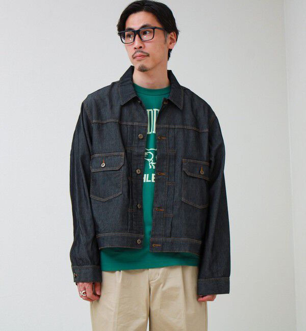 GLOSTER「【軽量ストレッチ】メッシュデニム3rdタイプジャケット」|デニムジャケット|