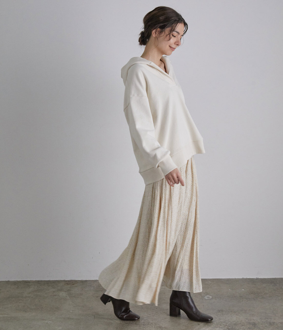 SALON adam et rope'「スキッパー裏毛フードパーカー」|パーカー|