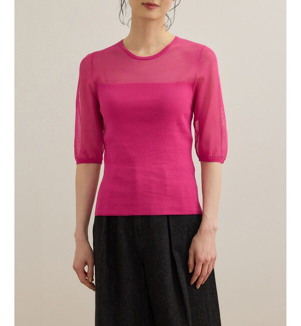 ROPE「シアーリブニット/洗える」|ニット・セーター|