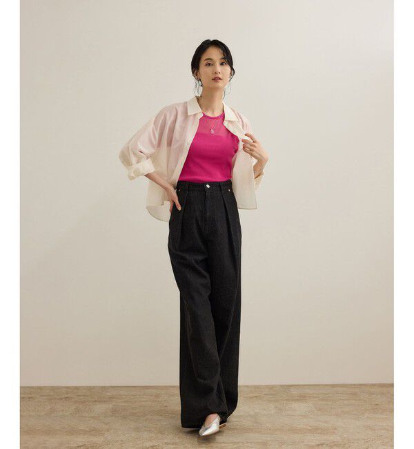 ROPE「シアーリブニット/洗える」|ニット・セーター|