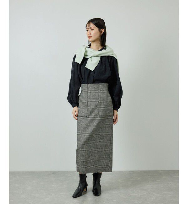 ROPE「キュプラシルクボリュームスリーブブラウス/イージーケア」|シャツ・ブラウス|