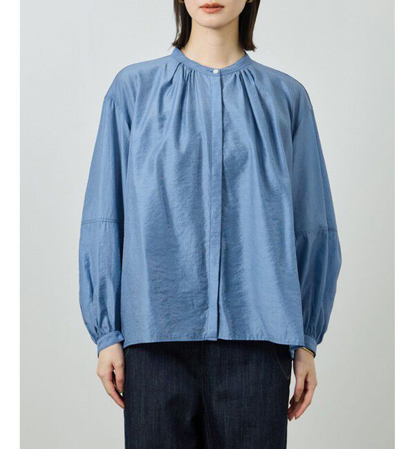 ROPE「キュプラシルクボリュームスリーブブラウス/イージーケア」|シャツ・ブラウス|