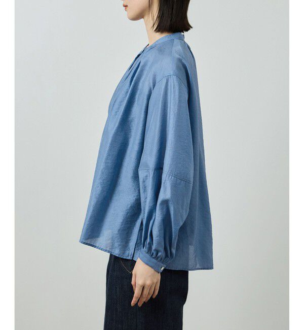 ROPE「キュプラシルクボリュームスリーブブラウス/イージーケア」|シャツ・ブラウス|