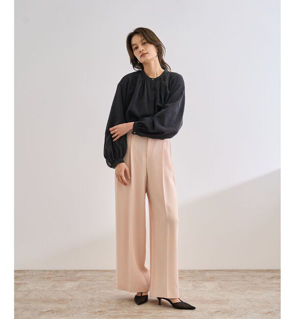 ROPE「キュプラシルクボリュームスリーブブラウス/イージーケア」|シャツ・ブラウス|