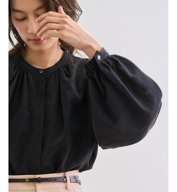 ROPE「キュプラシルクボリュームスリーブブラウス/イージーケア」|シャツ・ブラウス|