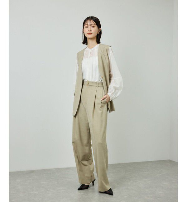 ROPE「キュプラシルクボリュームスリーブブラウス/イージーケア」|シャツ・ブラウス|