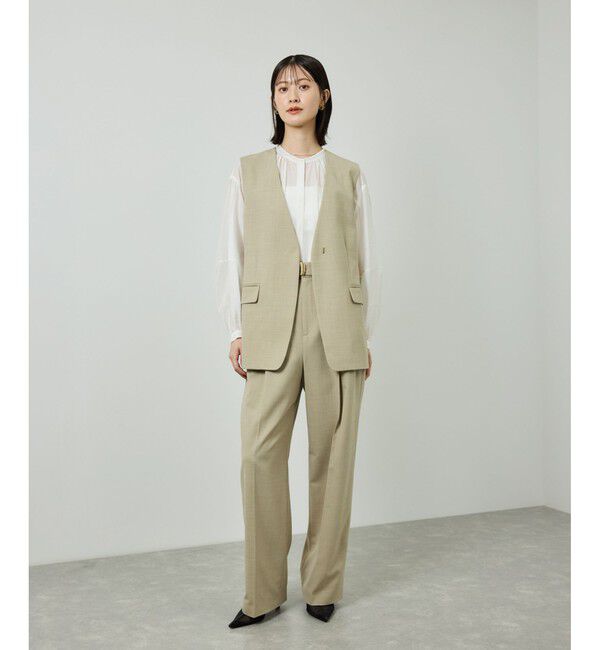 ROPE「キュプラシルクボリュームスリーブブラウス/イージーケア」|シャツ・ブラウス|