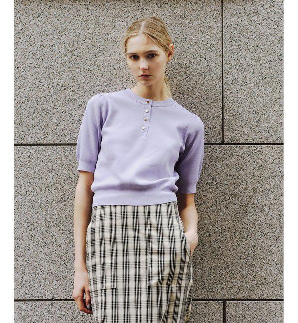 ROPE「前後2WAY5分袖プルオーバー/イージーケア」|ニット・セーター|