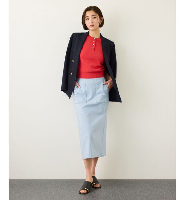 ROPE「前後2WAY5分袖プルオーバー/イージーケア」|ニット・セーター|