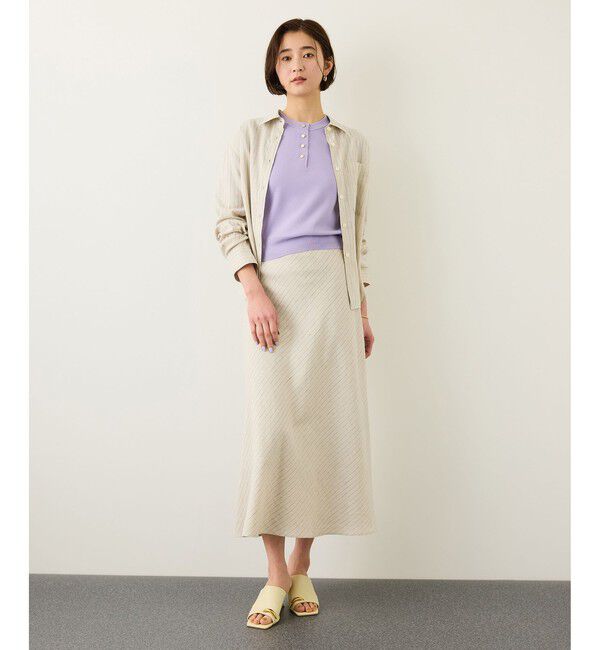 ROPE「前後2WAY5分袖プルオーバー/イージーケア」|ニット・セーター|