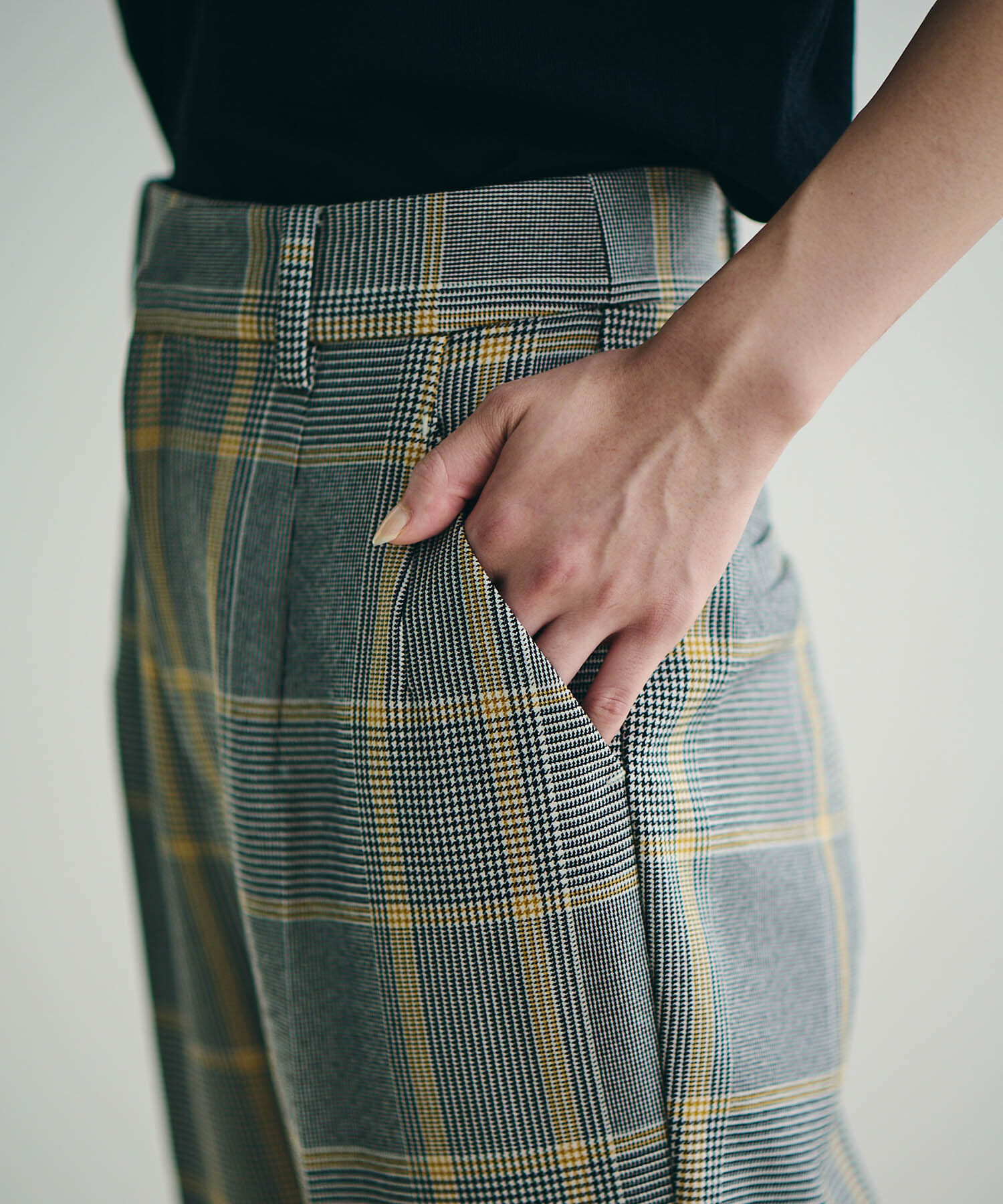 VIS「【Washable・EASY CARE】エコウールタッチテーパードパンツ【sustainable】」|スラックス|