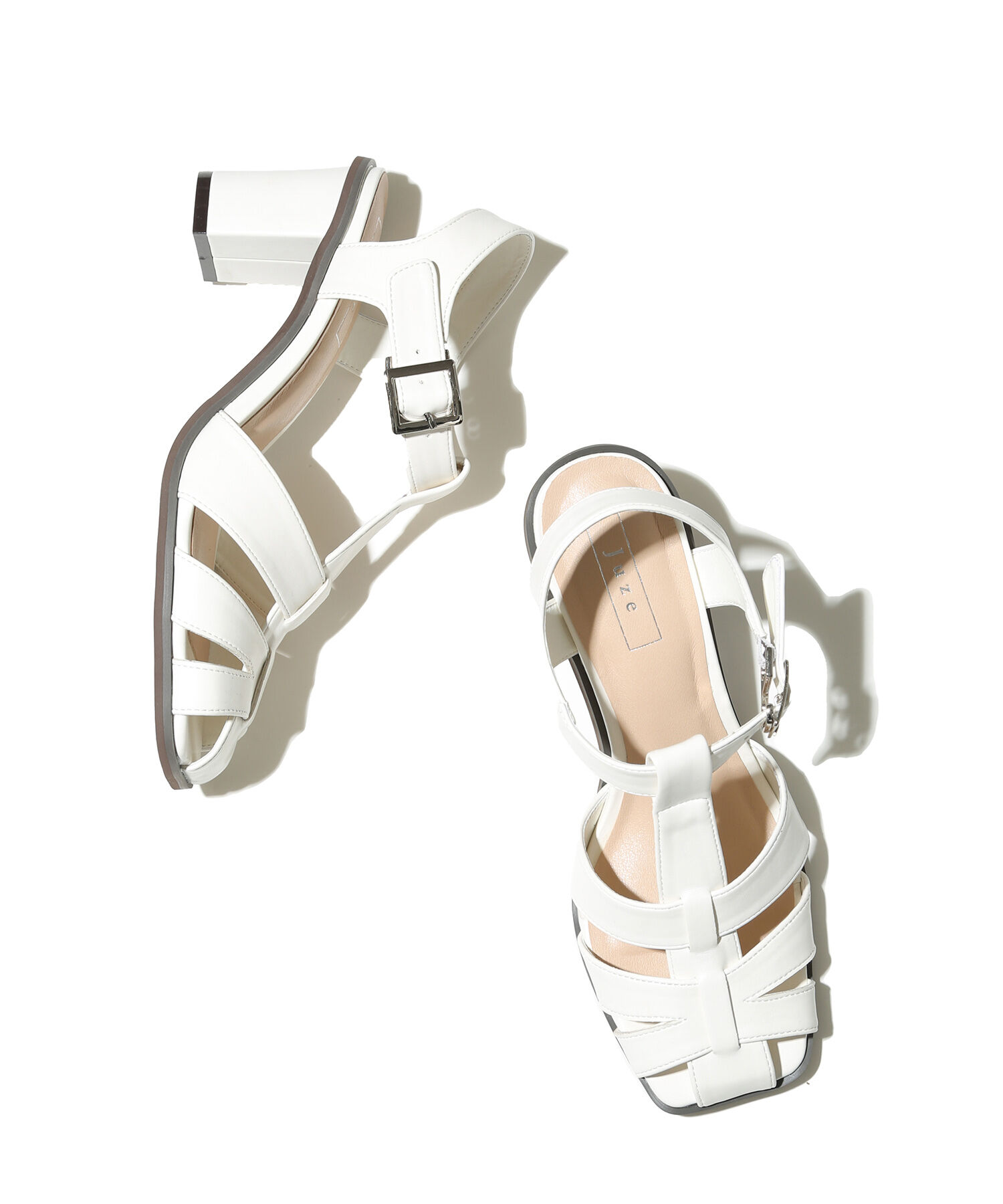 Juze「スクエアトゥヒールグルカサンダル」|サンダル|