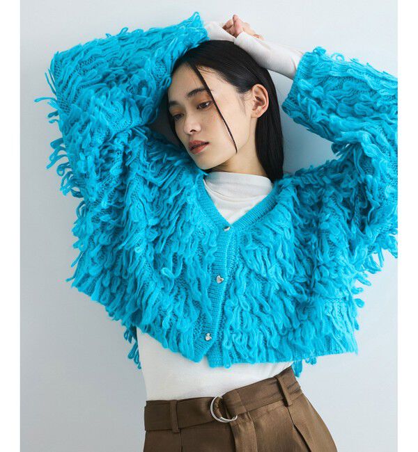 VIS「ループフリンジハート釦カーディガン」|カーディガン|