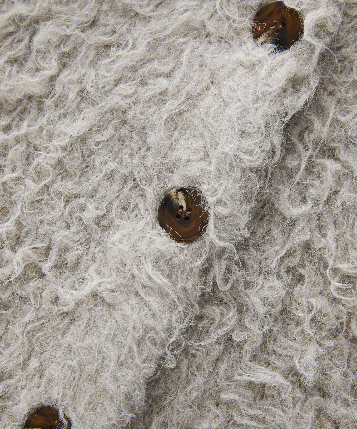 VIS「【前後2WAY】毛混くるくるシャギーカーディガン」|カーディガン|