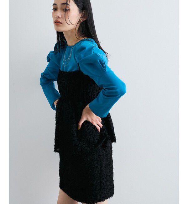 VIS「【洗える】タックボリュームスリーブカットソー」|Tシャツ・カットソー|