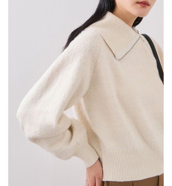 VIS「フロントジップニットプルオーバー/イージーケア」|ニット・セーター|