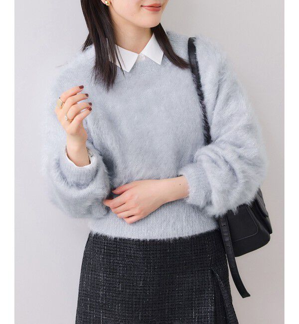 VIS「メタルシャギーネコヤーンニット/静電気防止」|ニット・セーター|