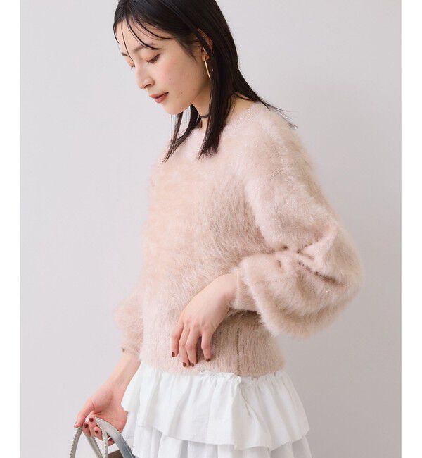 VIS「メタルシャギーネコヤーンニット/静電気防止」|ニット・セーター|