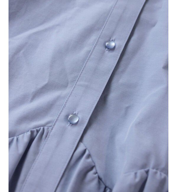 VIS「ウエーブヘムペプラムシャツ」|シャツ・ブラウス|