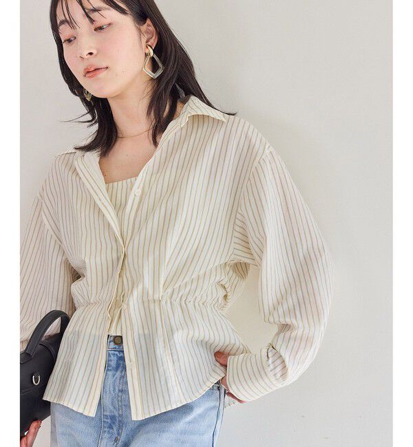 VIS「レイヤードストライプシャツ」|シャツ・ブラウス|