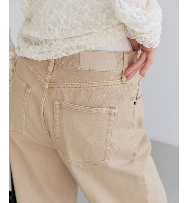 VIS「カラーフレアデニムパンツ」|デニム|