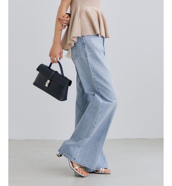 VIS「カラーフレアデニムパンツ」|デニム|