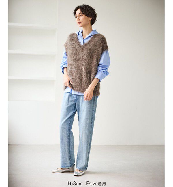 Rope&rsquo;Picnic「シャギーニットベスト」|ベスト・ジレ|