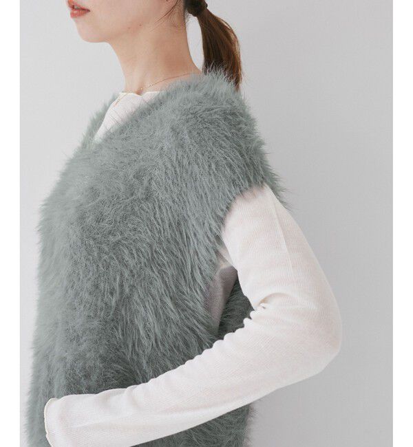 Rope&rsquo;Picnic「シャギーニットベスト」|ベスト・ジレ|