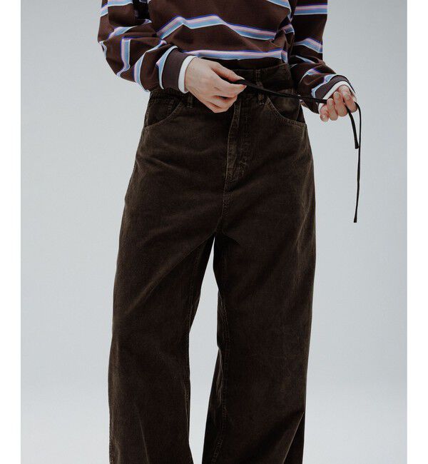 ADAM ET ROPE'「【新色追加】ガーメントダイコーデュロイパンツ」|チノ|