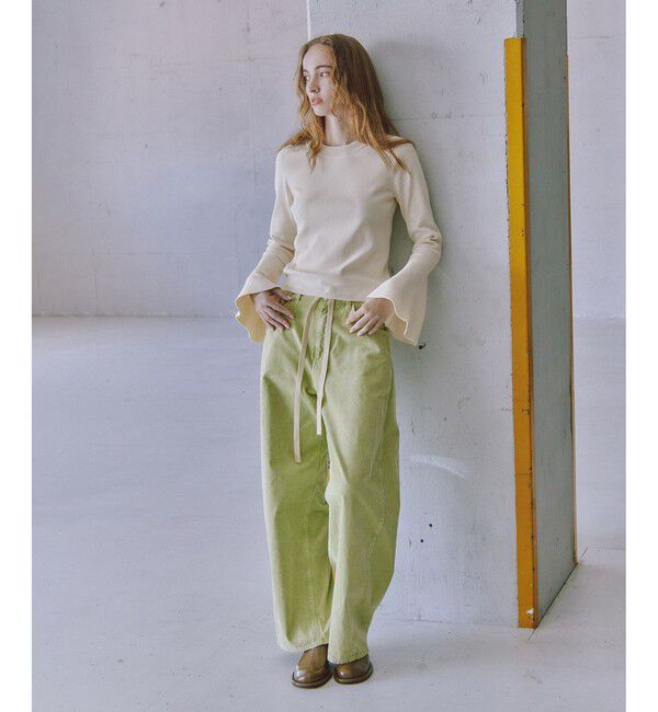 ADAM ET ROPE'「【新色追加】ガーメントダイコーデュロイパンツ」|チノ|