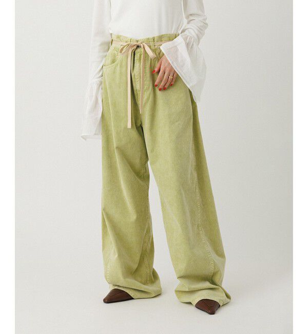 ADAM ET ROPE'「【新色追加】ガーメントダイコーデュロイパンツ」|チノ|