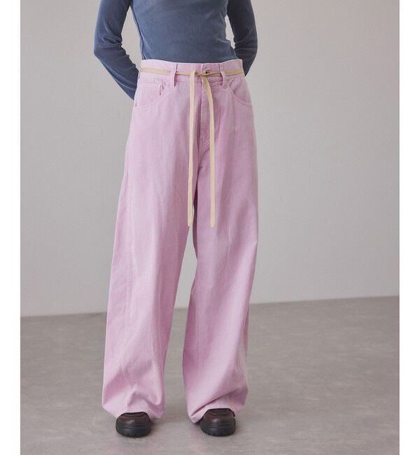 ADAM ET ROPE'「【新色追加】ガーメントダイコーデュロイパンツ」|チノ|