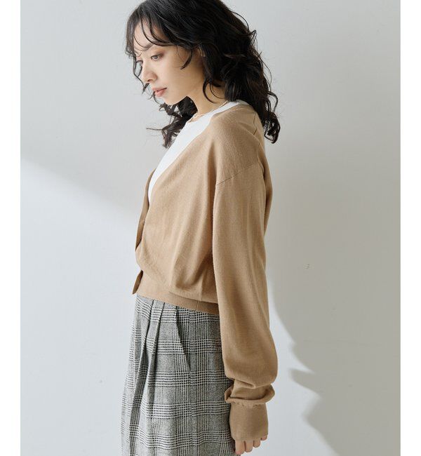  「16G Vネックカーディガン」|ニット・セーター|