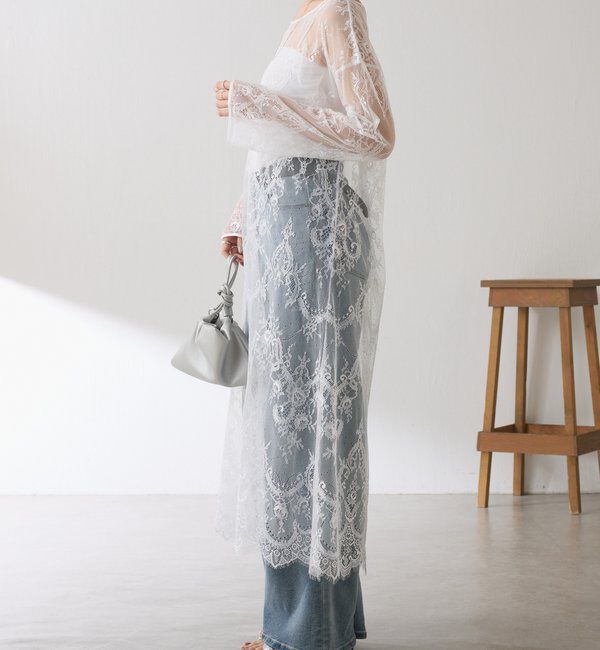  「【Nuel/ヌエル】 レースレイヤードワンピース」|ワンピース|